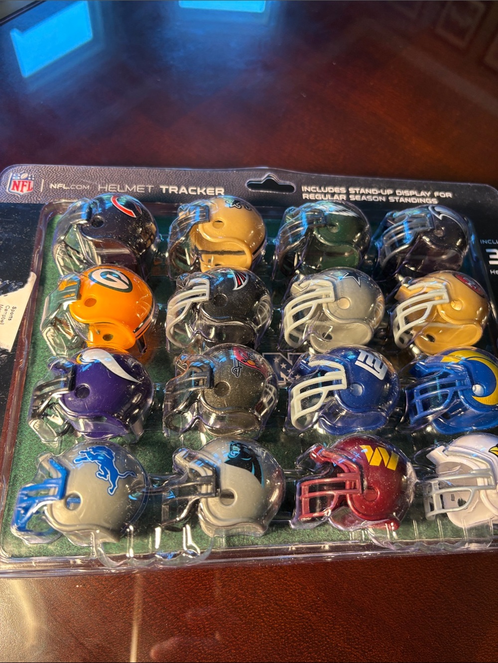 NFL Team Mini Helmet Tracker Set - all 32 teams included